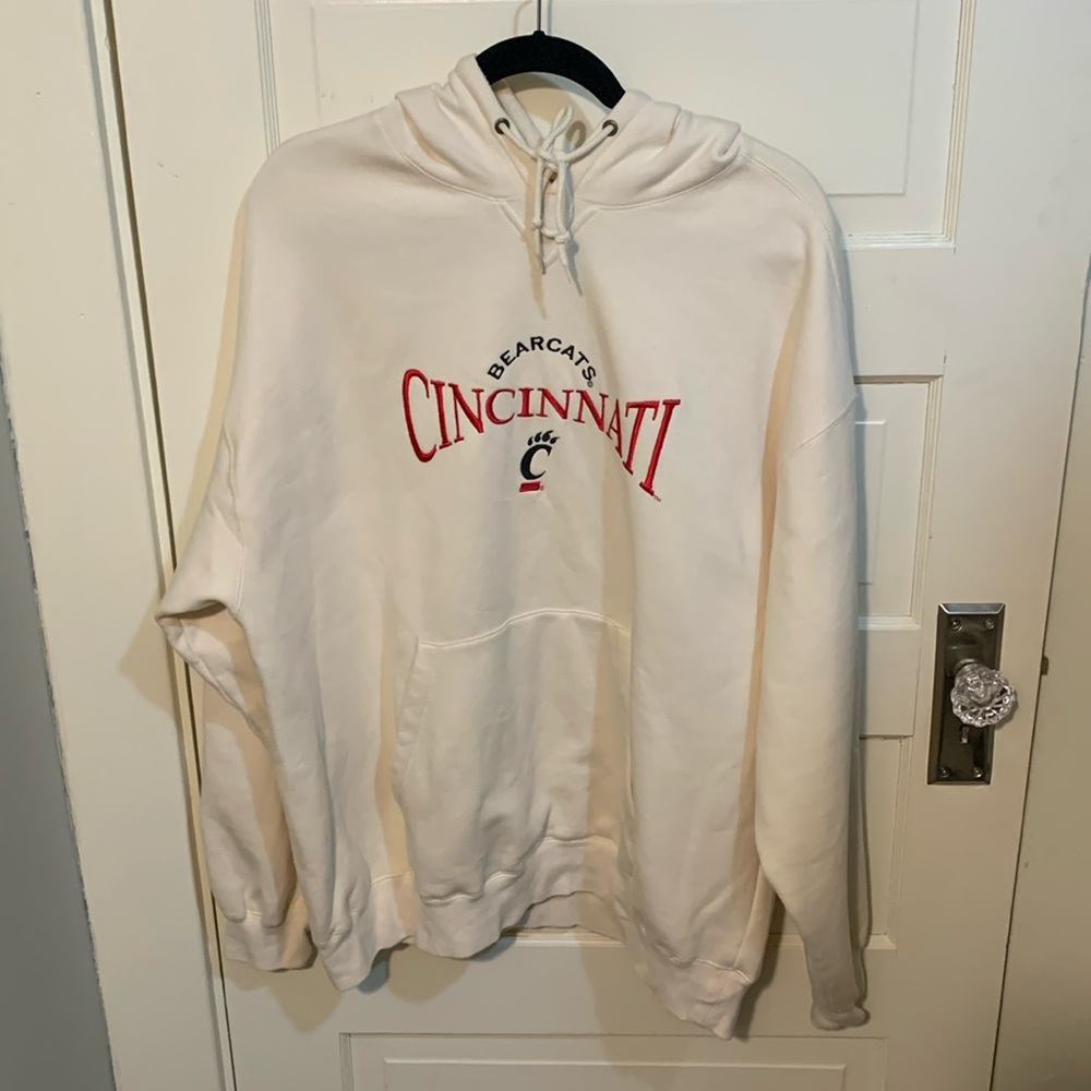 Vintage University of Cincinnati UC Bearcats Hoodie Pullover Sweatshirt Sz XL